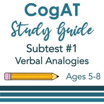 Preview of CogAT Study Guide Subtest #1 Picture Analogies for Kindergarten to 2nd Grade