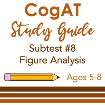Preview of CogAT Study Guide Subtest #8 Figure Analysis for Kindergarten to 2nd Grade