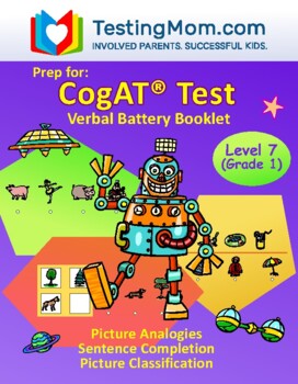 Preview of CogAT Test - Verbal Battery Booklet (Level 7 - Grade 1)