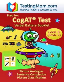 Preview of CogAT Test - Verbal Battery Booklet (Level 8 - Grade 2)