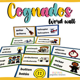 Cognados | Cognates| Spanish Cognates | Word wall | Biling