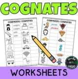 Cognates Cognados worksheets English Spanish inglés españo