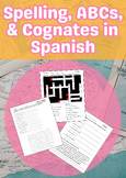 Cognates, Spelling, and El Alfabeto in Spanish Worksheets