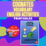 Cognates Themed - English Vocabulary Activity Printables