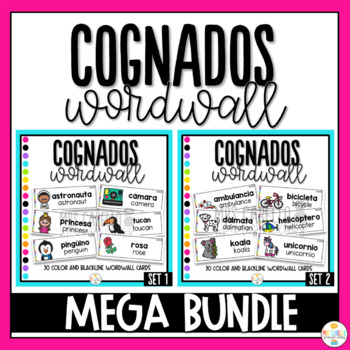 Preview of Cognates in Spanish Word Wall Bundle