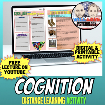 Preview of Cognition | Psychology | Digital Learning Activity