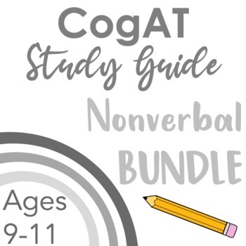 Preview of CogAT Nonverbal Reasoning BUNDLE Subtests 7-9 for Grades 2 and Up