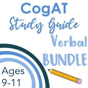 Preview of CogAT Verbal Reasoning BUNDLE for Subtests 1-3 Grades 2 and Up