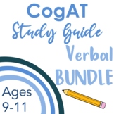 CogAT Verbal Reasoning BUNDLE for Subtests 1-3 Grades 2 and Up