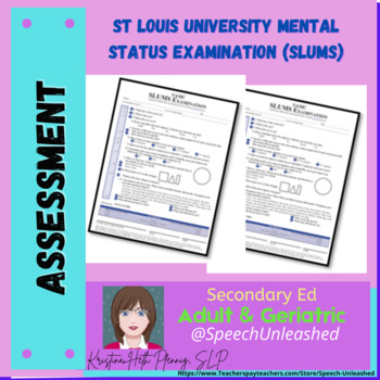 Preview of Cognitive Assessment Cheat Sheet-St Louis University Mental Status Examination