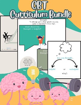 Preview of Cognitive Behavioral Therapy Bundle | CBT | Helpful Vs. Unhelpful Thoughts