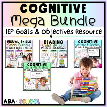 Preview of Cognitive IEP Goals and Objectives Tracking - HUGE Discount - Special Education