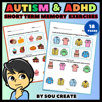 Preview of Short Term Memory Activities - Attention Exercises - Cognitive Stimulation