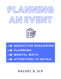 Cognitive Therapy; Planning an Event; Adult Speech Therapy