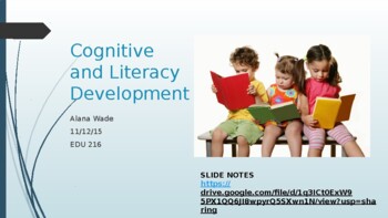 Preview of Cognitive and Literacy Development - Editable Power Point Presentation