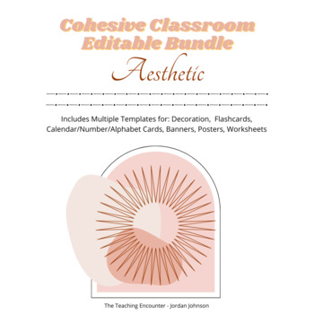 Preview of Cohesive Classroom Bundle - Aesthetic Theme