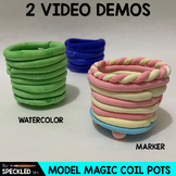 Coil Pot Lesson Plan using Model Magic Elementary Art Less
