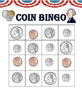 Preview of Coin BINGO - Game board 1