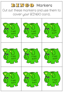 Piggy Bingo Card