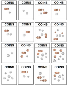 Preview of Coin Cards for gaming or counting