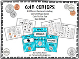 Coin Centers Bundle - Coin 2D Shape Cards, Coin Tic-Tac To