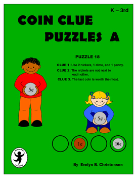 Preview of Coin Clue Puzzles Level A [Distance Learning]
