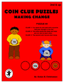 Coin Clue Puzzles - Making Change [Distance Learning]