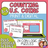 Change Challenge Task Cards Number Sense Puzzles using Coins