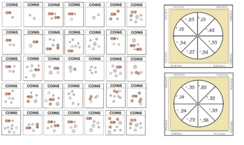 Preview of Coin Counting Game of "War" or "Who has?"