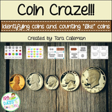 Coin Craze!  ID & Count "Like" Coins