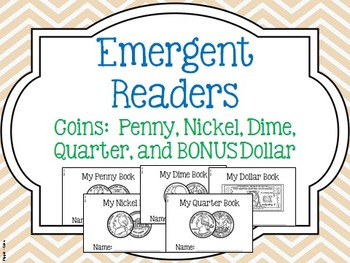 Preview of Coin: Emergent Reader Penny, Nickel, Dime, Quarter