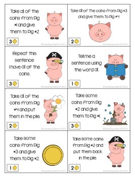 Coin Hogs: A Quantitative Concepts Game for Speech Therapy | TpT