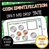 Coin Identification Drag and Drop Game BOOM Cards