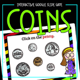 Coin Identification Game for Google Slides | Distance Learning