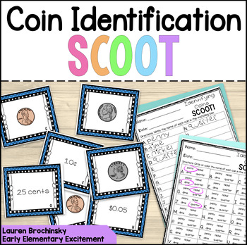 Preview of Coin Identification Scoot Write the Room