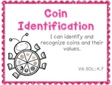 Coin Identification Spinner Game
