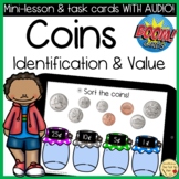 Coin Identification and Value Recognition BOOM Cards