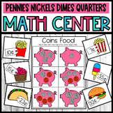 Coin Sorting Mats: Math Center for Coins Money Mats Penny 