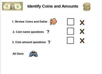 Preview of Coin Names and Amounts Flipchart