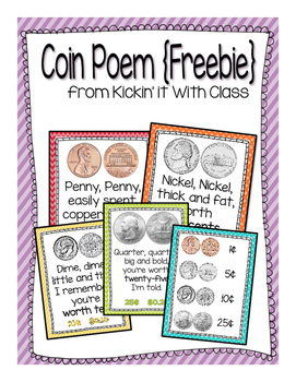 Preview of Coin Poem Poster {freebie}