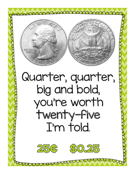 Coin Poem Poster {freebie} by Kickin' it With Class - Heather Kearns