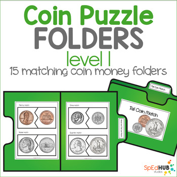Preview of Coin Puzzle File Folders - Level 1