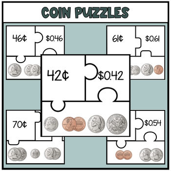 Coin Puzzles by Adventures with Alyssa TPT