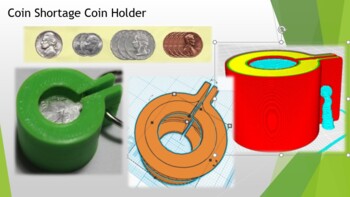 Preview of Coin Laundry Coin Holder TinkerCAD package  (.stl, .PDF, .docx)