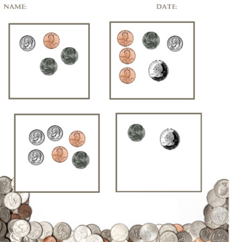 Preview of Coin Sort 1 in Color