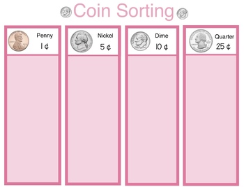 Preview of Coin Sorting (money)