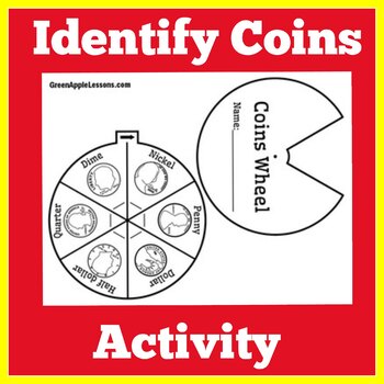 Identifying Coins Worksheet Activity by Green Apple Lessons | TpT