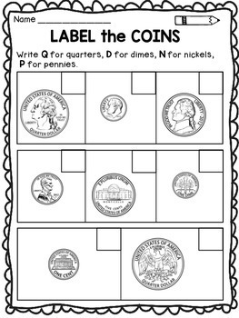 money worksheets for kindergarten and first grade by danas wonderland