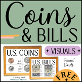 Coins & Bills Visual References | Special Ed Money Math | 