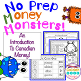 Coins & Money Canadian!  NO PREP Printables For Grades K, 1 & 2